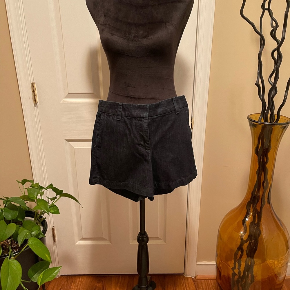 Dark Blue Denim Shorts